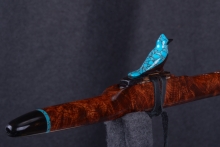 Honduran Rosewood Burl Native American Flute, Minor, High E-5, #U1H